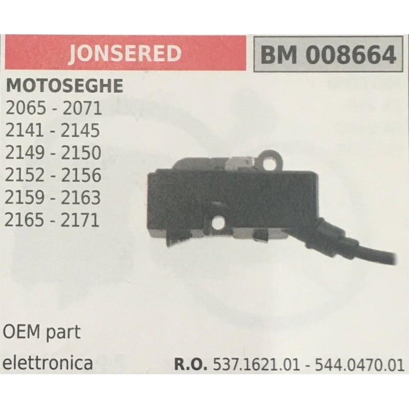 BOBINA BRUMAR ELETTRONICA JONSERED MOTOSEGHE 2065  2071 2141  2145 2149  2150 2152  2156 2159  2163 2165  2171