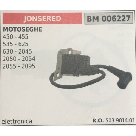 BOBINA BRUMAR ELETTRONICA JONSERED MOTOSEGHE 450  455 535  625 630  2045 2050  2054 2055  2095