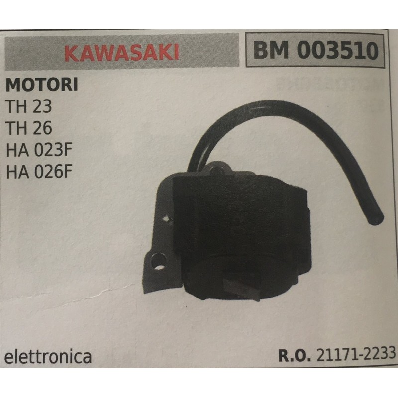BOBINA BRUMAR ELETTRONICA KAWASAKI MOTORI TH 23 TH 26 HA 023F HA 026F