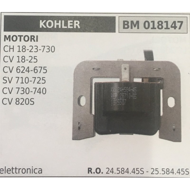BOBINA BRUMAR ELETTRONICA KOHLER MOTORI CH 1823730 CV 1825 CV 624675 SV 710725 CV 730740 CV 820S