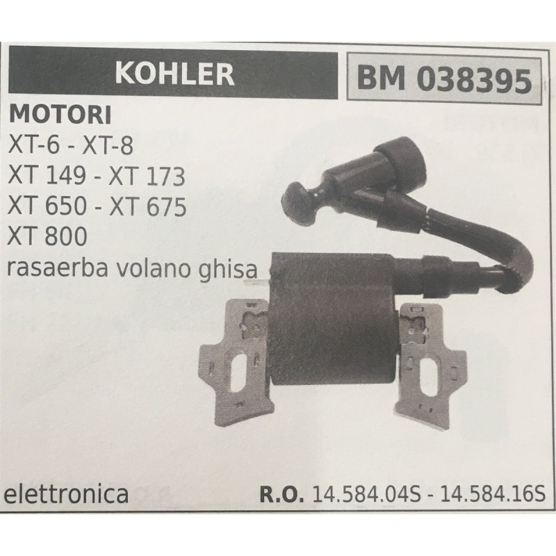 BOBINA BRUMAR ELETTRONICA KOHLER MOTORI XT6  XT8 XT 149  XT 173 XT 650  XT 675 XT 800 rasaerba volano ghisa