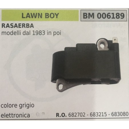 BOBINA BRUMAR ELETTRONICA LAWN BOY RASAERBA modelli dal 1983 in poi  colore grigio