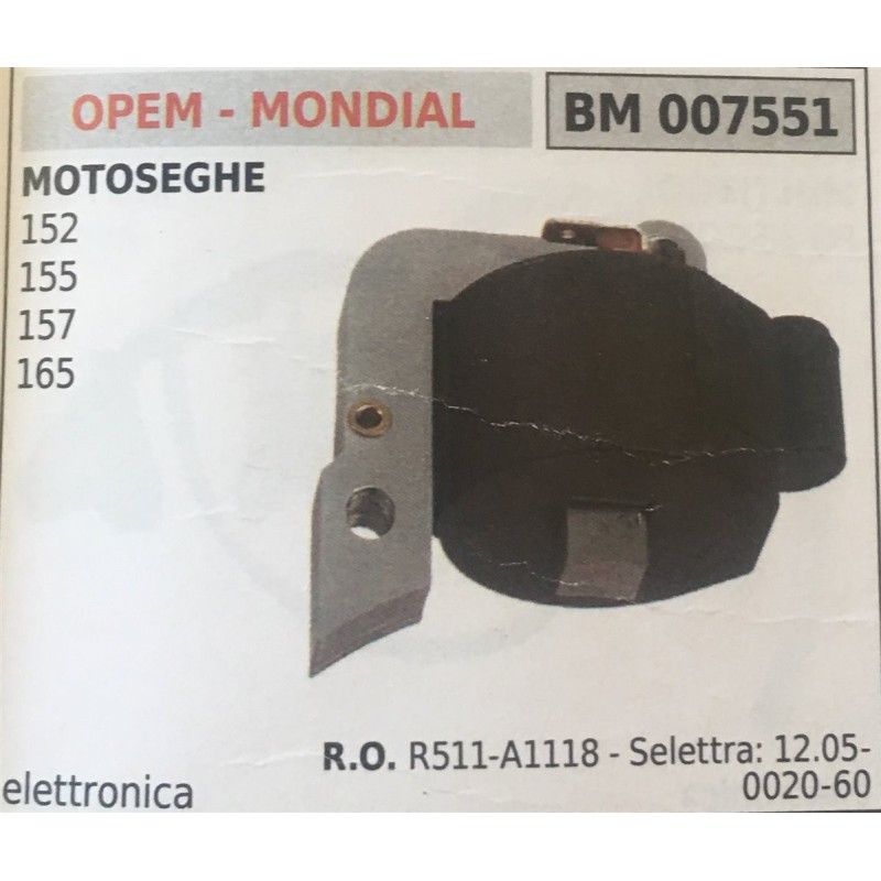 BOBINA BRUMAR ELETTRONICA OPEM  MONDIAL MOTOSEGHE 152 155 157 165
