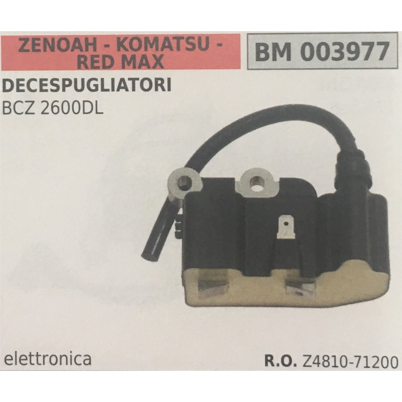 BOBINA BRUMAR ELETTRONICA ZENOAH  KOMATSU  RED MAX DECESPUGLIATORI BCZ 2600DL