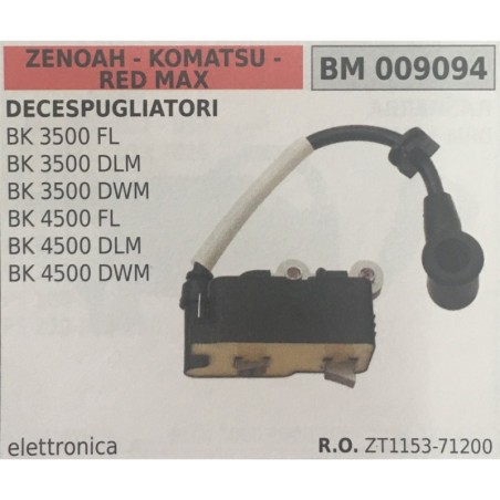 BOBINA BRUMAR ELETTRONICA ZENOAH  KOMATSU  RED MAX DECESPUGLIATORI BK 3500 FL BK 3500 DLM BK 3500 DWM BK 4500 FL BK 4500 DLM BK