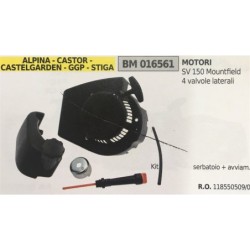 AVVIAMENTO COMPLETO BRUMAR ALPINA  CASTOR  CASTELGARDEN  GGP  STIGA MOTORI SV 150 Mountfield 4 valvole laterali kit serbatoio +