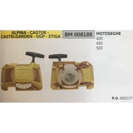 AVVIAMENTO COMPLETO BRUMAR ALPINA  CASTOR  CASTELGARDEN  GGP  STIGA MOTOSEGHE 400 450 500