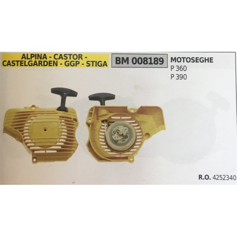 AVVIAMENTO COMPLETO BRUMAR ALPINA  CASTOR  CASTELGARDEN  GGP  STIGA MOTOSEGHE P 360 P 390