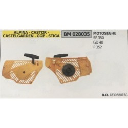 AVVIAMENTO COMPLETO BRUMAR ALPINA  CASTOR  CASTELGARDEN  GGP  STIGA MOTOSEGHE SP 350 GD 40 P 352