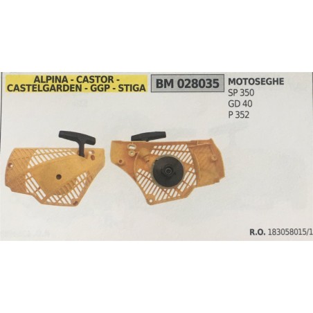 AVVIAMENTO COMPLETO BRUMAR ALPINA  CASTOR  CASTELGARDEN  GGP  STIGA MOTOSEGHE SP 350 GD 40 P 352