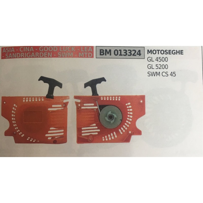 AVVIAMENTO COMPLETO BRUMAR ASIA  CINA  GOOD LUCK  LEA  SANDRIGARDEN  SWM  MTD MOTOSEGHE GL 4500 GL 5200 SWM CS 45