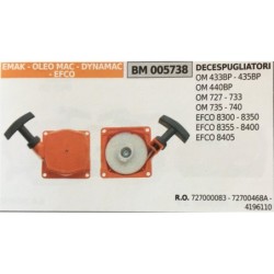 AVVIAMENTO COMPLETO BRUMAR EMAK  OLEO MAC  DYNAMAC  EFCO DECESPUGLIATORI OM 433BP  435BP OM 440BP OM 727  733 OM 735  740 EFCO