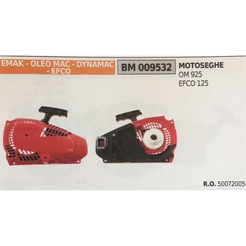 AVVIAMENTO COMPLETO BRUMAR EMAK  OLEO MAC  DYNAMAC  EFCO MOTOSEGHE OM 925 EFCO 125