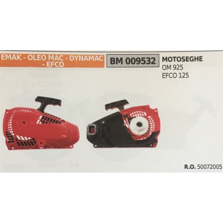 AVVIAMENTO COMPLETO BRUMAR EMAK  OLEO MAC  DYNAMAC  EFCO MOTOSEGHE OM 925 EFCO 125