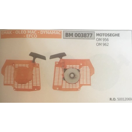AVVIAMENTO COMPLETO BRUMAR EMAK  OLEO MAC  DYNAMAC  EFCO MOTOSEGHE OM 956 OM 962