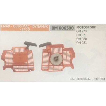 AVVIAMENTO COMPLETO BRUMAR EMAK  OLEO MAC  DYNAMAC  EFCO MOTOSEGHE OM 970 OM 971 OM 980 OM 981
