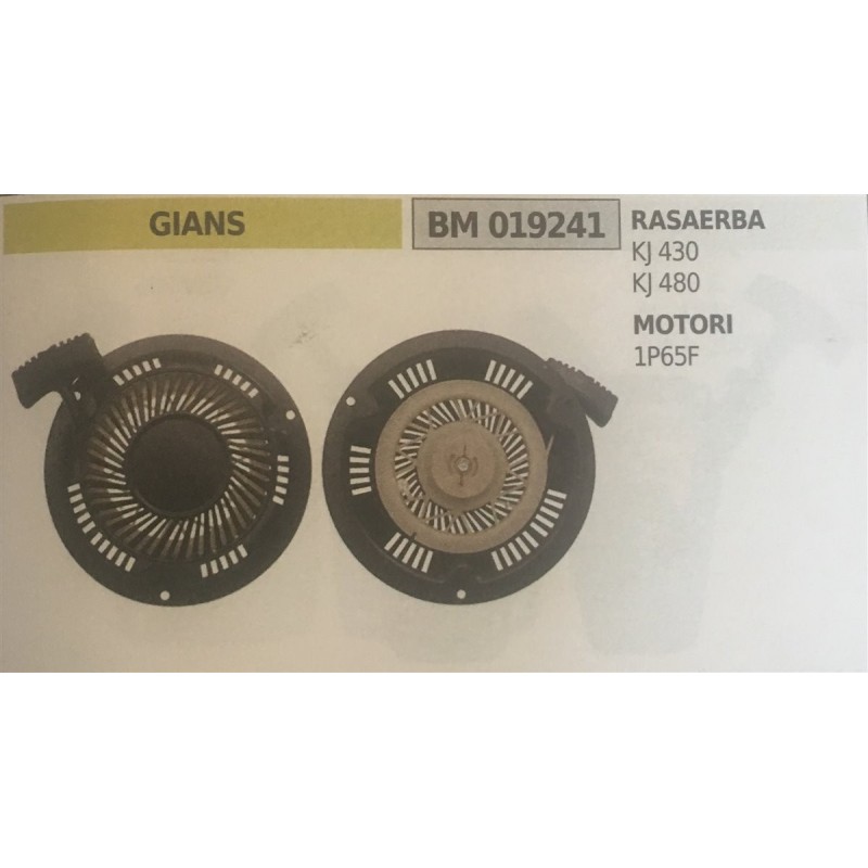 AVVIAMENTO COMPLETO BRUMAR GIANS RASAERBA KJ 430 KJ 480 MOTORI 1P65F