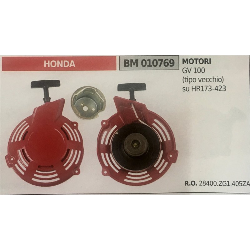 AVVIAMENTO COMPLETO BRUMAR HONDA MOTORI GV 100 (tipo vecchio) su HR173423