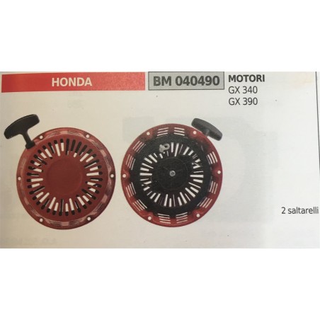 AVVIAMENTO COMPLETO BRUMAR HONDA MOTORI GX 340 GX 390       2 saltarelli