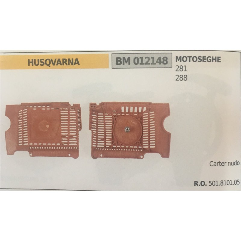 AVVIAMENTO COMPLETO BRUMAR HUSQVARNA MOTOSEGHE 281 288     carter nudo