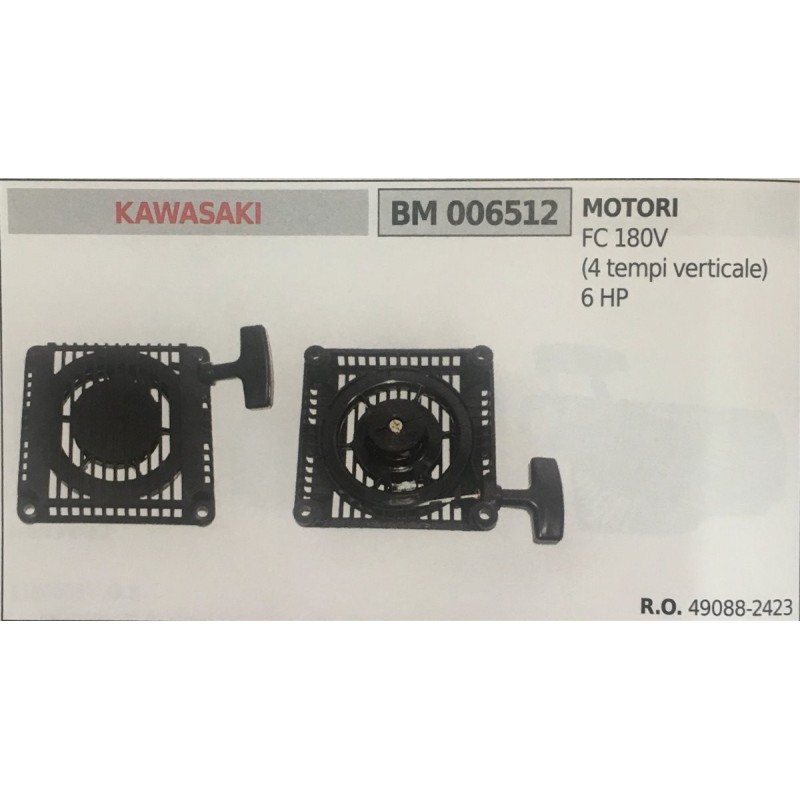 AVVIAMENTO COMPLETO BRUMAR KAWASAKI MOTORI FC 180V (4 tempi verticale) 6 HP