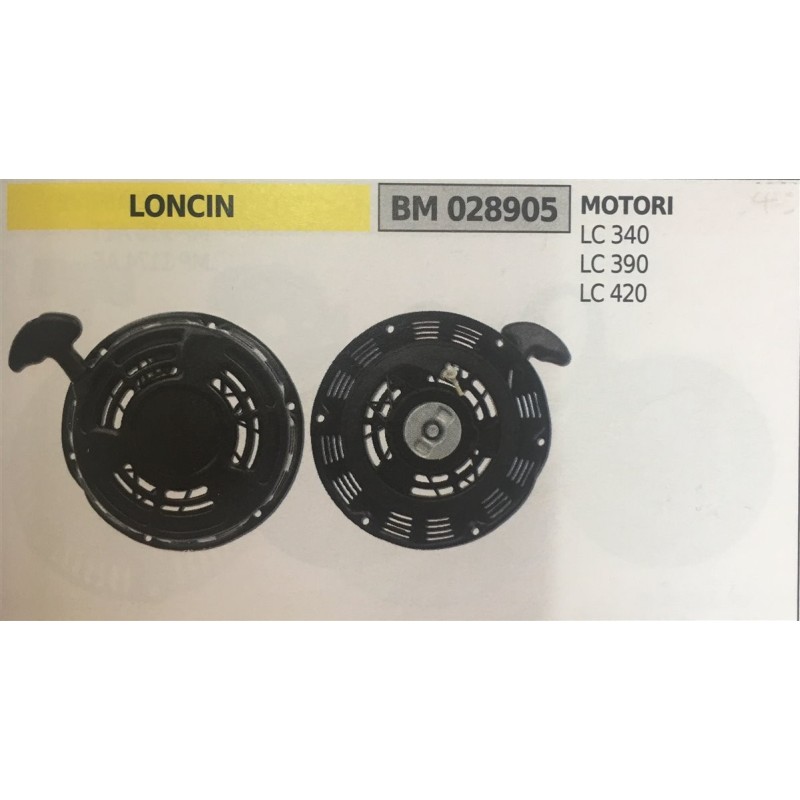 AVVIAMENTO COMPLETO BRUMAR LONCIN MOTORI LC 340 LC 390 LC 420