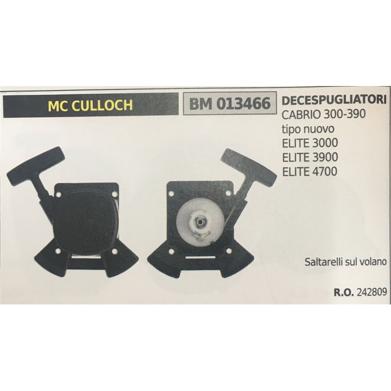 AVVIAMENTO COMPLETO BRUMAR MC CULLOCH DECESPUGLIATORI CABRIO 300390 tipo nuovo ELITE 3000 ELITE 3900 ELITE 4700   saltarelli su