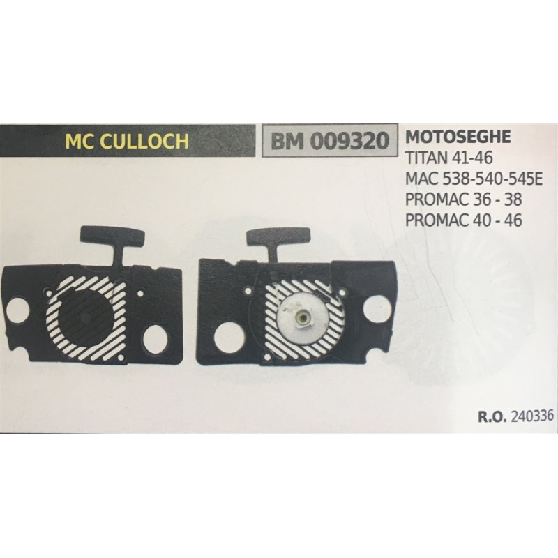 AVVIAMENTO COMPLETO BRUMAR MC CULLOCH MOTOSEGHE TITAN 4146 MAC 538540545E PROMAC 3638 PROMAC 4046