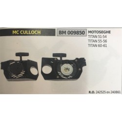 AVVIAMENTO COMPLETO BRUMAR MC CULLOCH MOTOSEGHE TITAN 5154 TITAN 5556 TITAN 6061