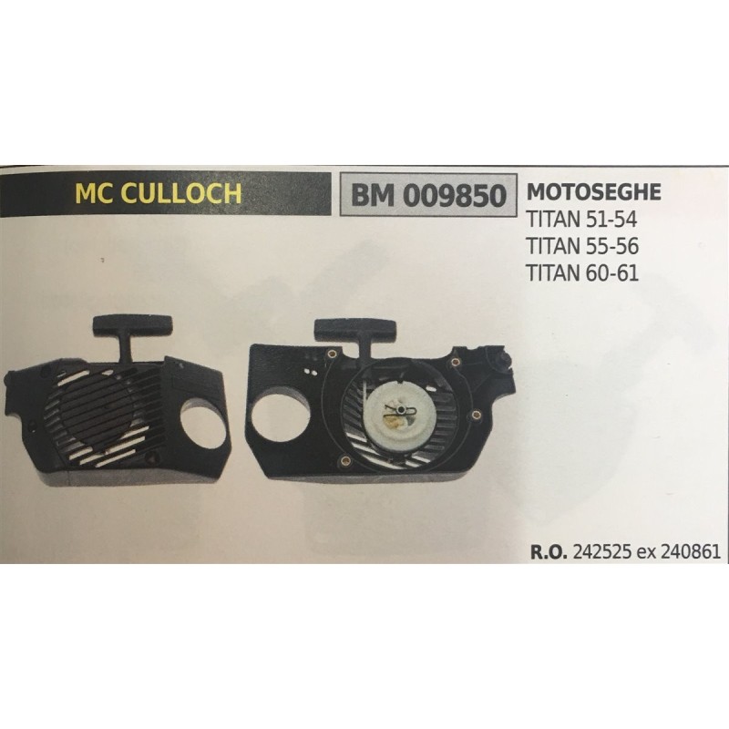 AVVIAMENTO COMPLETO BRUMAR MC CULLOCH MOTOSEGHE TITAN 5154 TITAN 5556 TITAN 6061