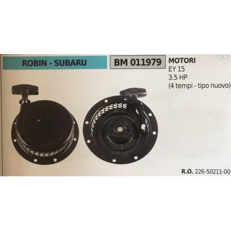 AVVIAMENTO COMPLETO BRUMAR ROBIN  SUBARU MOTORI EY 15 35 HP (4 tempi  tipo nuovo)