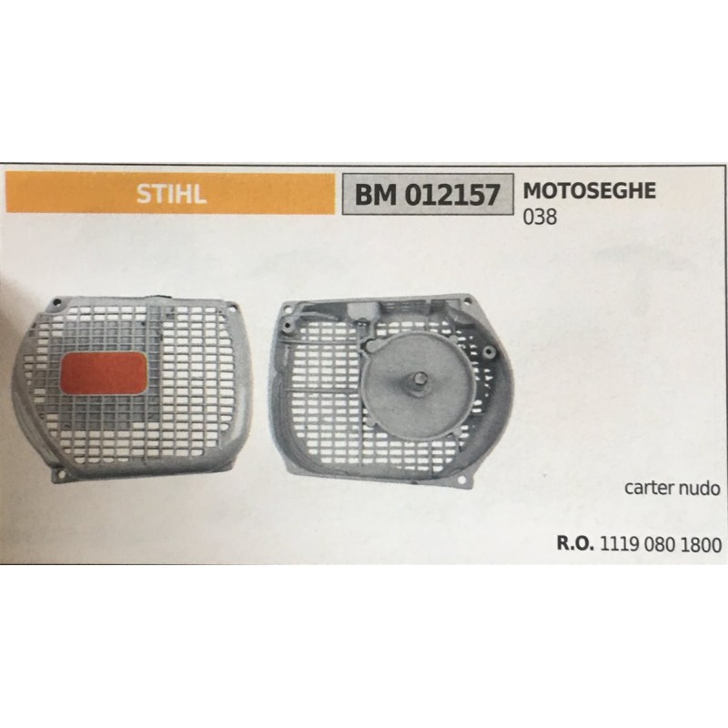 AVVIAMENTO COMPLETO BRUMAR STIHL MOTOSEGHE 038   carter nudo