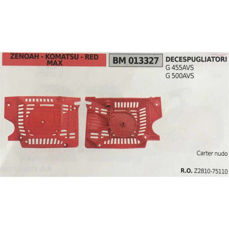 AVVIAMENTO COMPLETO BRUMAR ZENOAH  KOMATSU  RED  MAX DECESPUGLIATORI G 455AVS G 500AVS    carter nudo