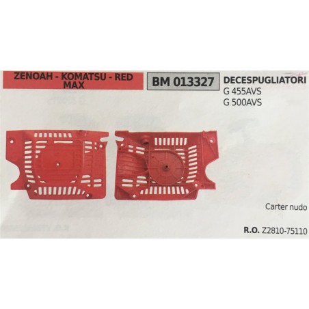 AVVIAMENTO COMPLETO BRUMAR ZENOAH  KOMATSU  RED  MAX DECESPUGLIATORI G 455AVS G 500AVS    carter nudo