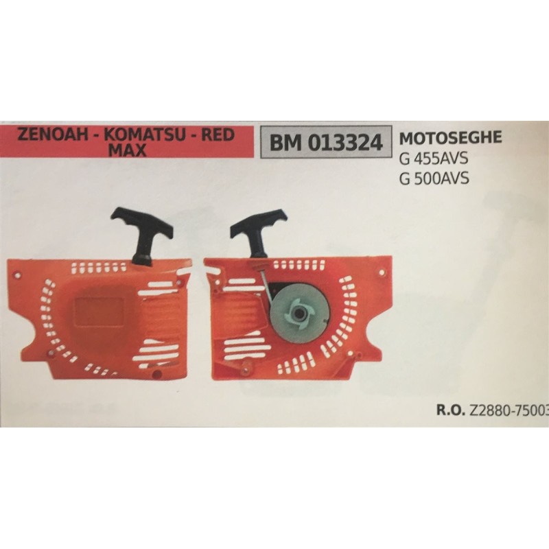 AVVIAMENTO COMPLETO BRUMAR ZENOAH  KOMATSU  RED  MAX MOTOSEGHE G 455AVS G 500AVS