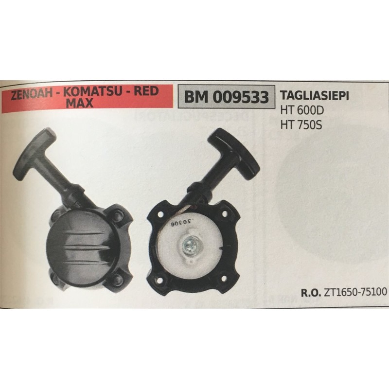 AVVIAMENTO COMPLETO BRUMAR ZENOAH  KOMATSU  RED  MAX TAGLIASIEPI HT 600D  HT 750S