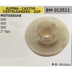 PULEGGIA AVVIAMENTO BRUMAR ALPINA  CASTOR  CASTELGARDEN  GGP MOTOSEGHE 400 450 500 2° tipo