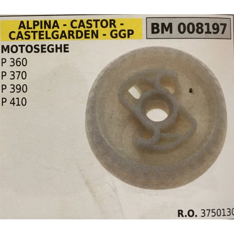 PULEGGIA AVVIAMENTO BRUMAR ALPINA  CASTOR  CASTELGARDEN  GGP MOTOSEGHE P 360 P 370 P 390 P 410