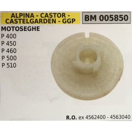 PULEGGIA AVVIAMENTO BRUMAR ALPINA  CASTOR  CASTELGARDEN  GGP MOTOSEGHE P 400 P 450 P 460 P 500 P 510