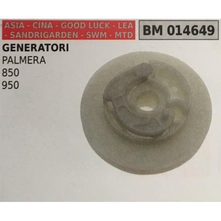 PULEGGIA AVVIAMENTO BRUMAR ASIA  CINA  GOOD LUCK  LEA  SANDRIGARDEN  SWM  MTD GENERATORI PALMERA 850 950