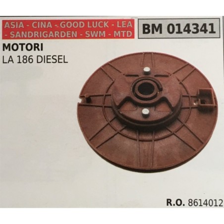 PULEGGIA AVVIAMENTO BRUMAR ASIA  CINA  GOOD LUCK  LEA  SANDRIGARDEN  SWM  MTD MOTORI LA 186 DIESEL