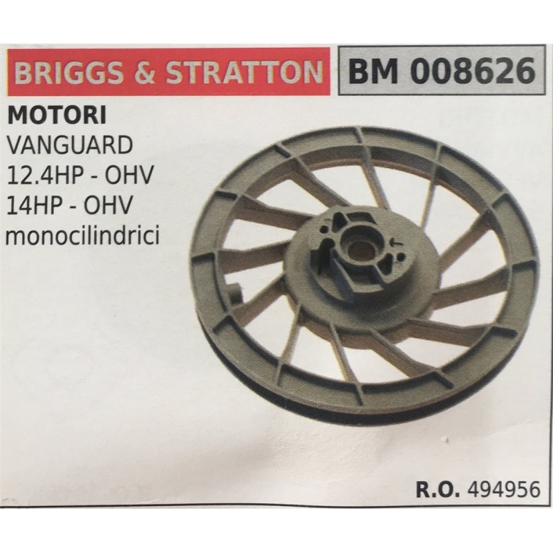 PULEGGIA AVVIAMENTO BRUMAR BRIGGS & STRATTON MOTORI VANGUARD 124HP  OHV 14HP  OHV monocilindrici