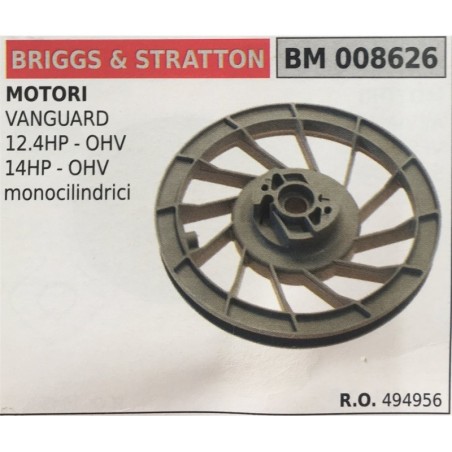 PULEGGIA AVVIAMENTO BRUMAR BRIGGS & STRATTON MOTORI VANGUARD 124HP  OHV 14HP  OHV monocilindrici