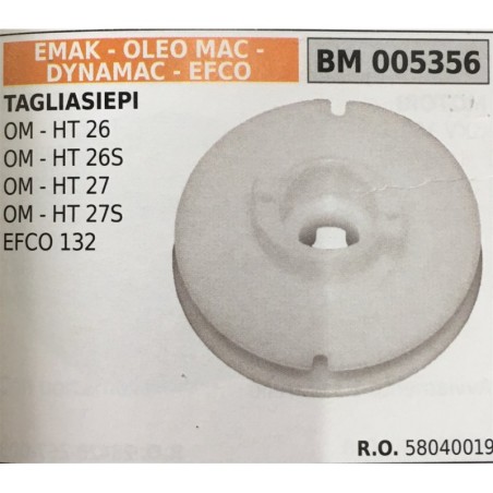 PULEGGIA AVVIAMENTO BRUMAR EMAK  OLEO MAC  DYNAMAC  EFCO TAGLIASIEPI OM  HT 26 OM  HT 26S OM  HT 27 OM  HT 27S EFCO 132