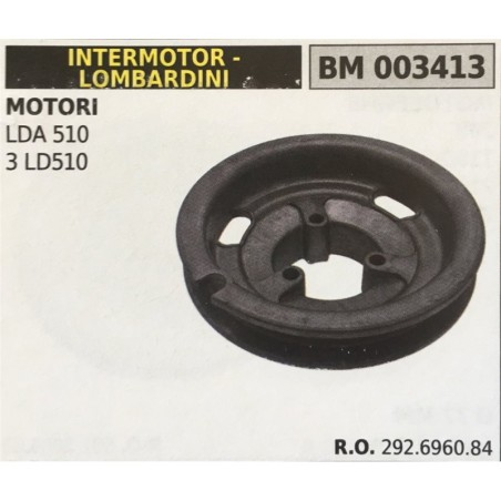 PULEGGIA AVVIAMENTO BRUMAR INTERMOTOR  LOMBARDINI MOTORI LDA 510 3 LD510