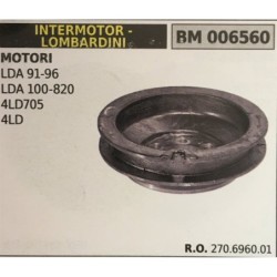 PULEGGIA AVVIAMENTO BRUMAR INTERMOTOR  LOMBARDINI MOTORI LDA 9196 LDA 100820 4LD705 4LD