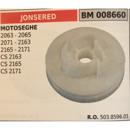 PULEGGIA AVVIAMENTO BRUMAR JONSERED MOTOSEGHE 2063  2065 2071  2163 2165  2171 CS 2163 CS 2165 CS 2171