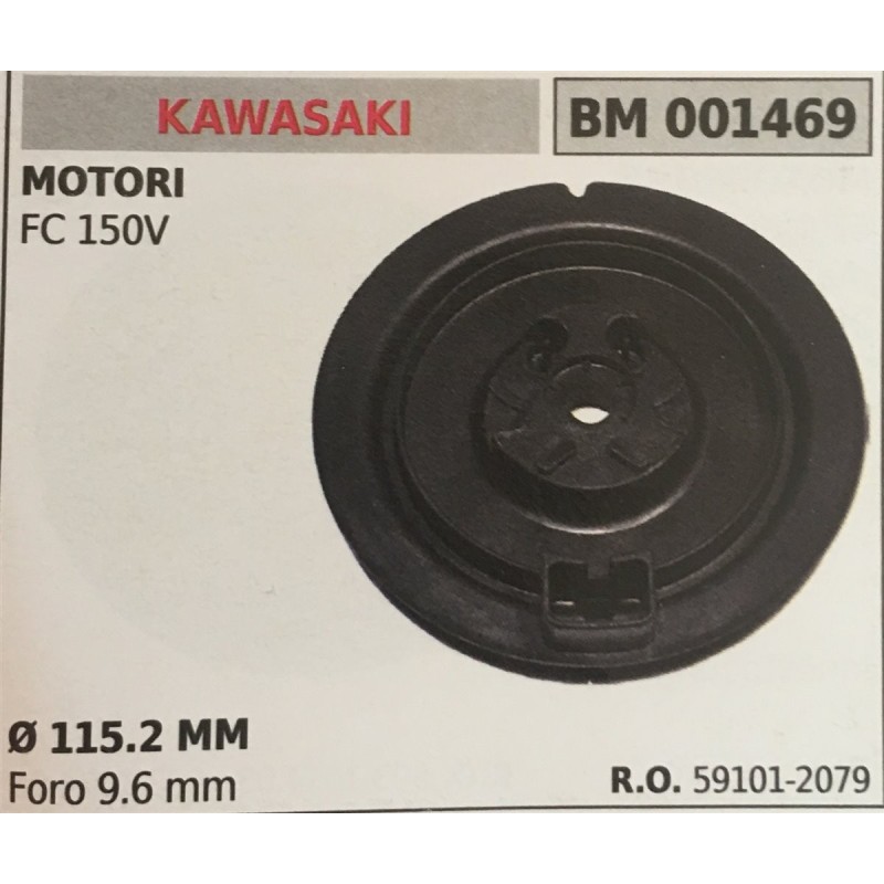 PULEGGIA AVVIAMENTO BRUMAR KAWASAKI MOTORI FC 150V     Ø 1152 MM foro 96 mm