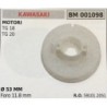 PULEGGIA AVVIAMENTO BRUMAR KAWASAKI MOTORI TG 18 TG 20    Ø 53 MM foro 118 mm