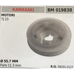 PULEGGIA AVVIAMENTO BRUMAR KAWASAKI MOTORI TJ 23    Ø 557 MM foro 113 mm